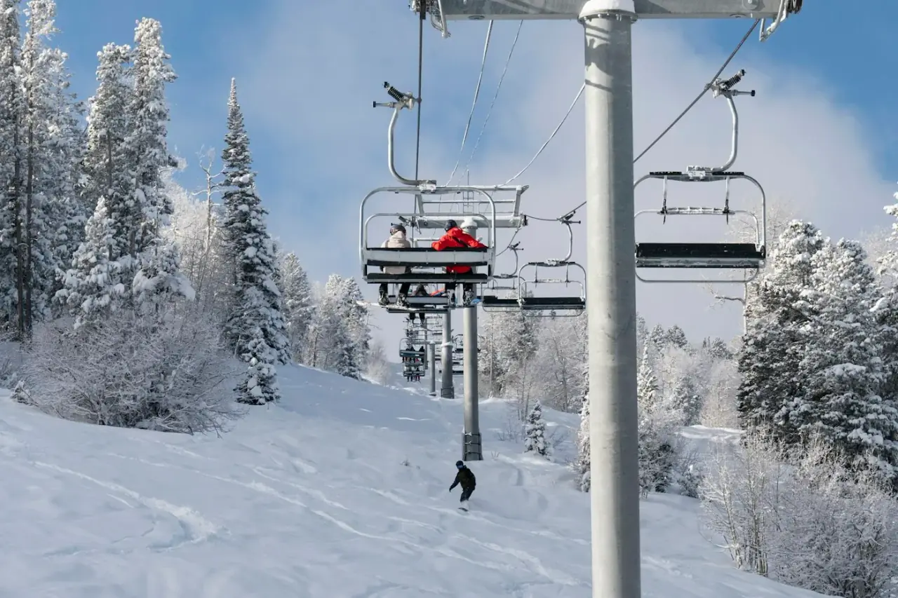 Quiet, tree-lined lifts make the first days on snow far less intimidating.